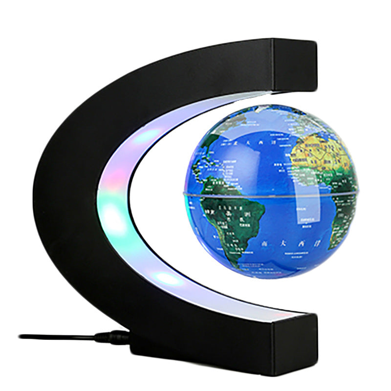 Magnetic levitation globe C-shaped 3 inch new and peculiar creative home decoration ornaments children's birthday gifts handicrafts