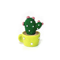 Cute shaking his head spring car ornaments animal cactus small potted resin ornaments cake baking decorations