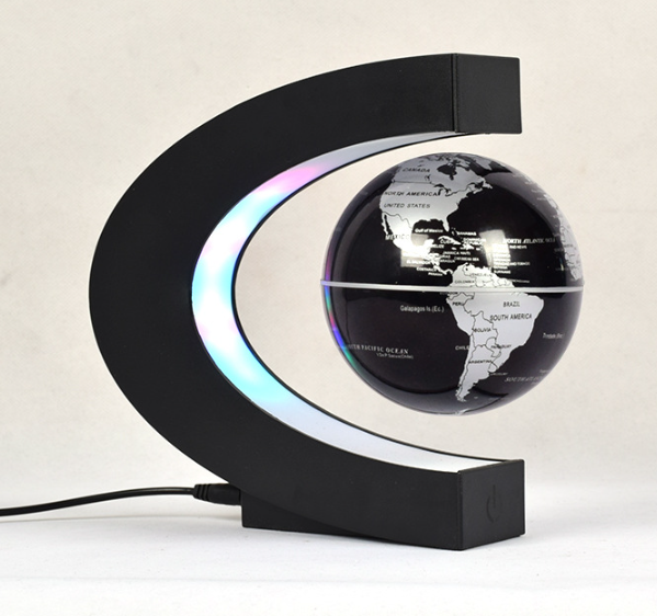 Magnetic levitation globe C-shaped 3 inch new and peculiar creative home decoration ornaments children's birthday gifts handicrafts
