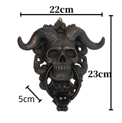 Cross-border Independence Station Resin Ornament Punk Satan Skull Sheep Head Wall Decoration Pendant Handicraft European and American Manufacturers