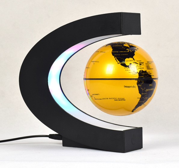 Magnetic levitation globe C-shaped 3 inch new and peculiar creative home decoration ornaments children's birthday gifts handicrafts