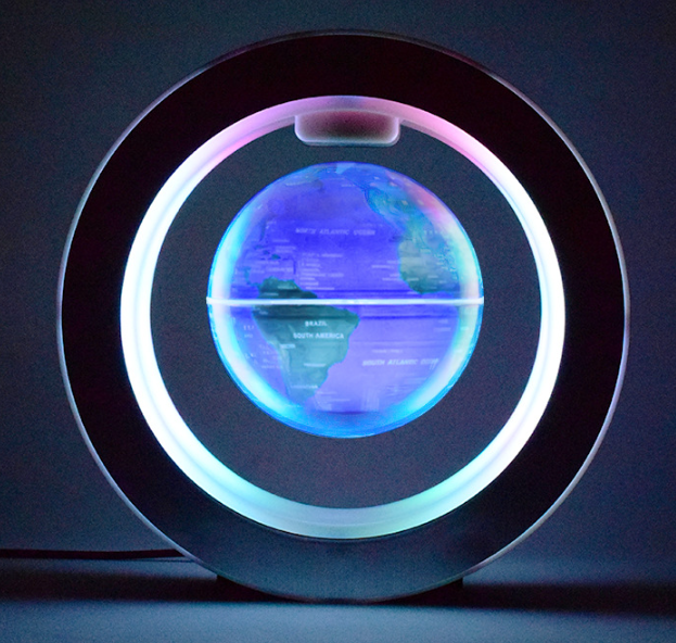 Magnetic levitation 4 inch globe luminous home decoration student stationery Halloween gift children's toy crafts