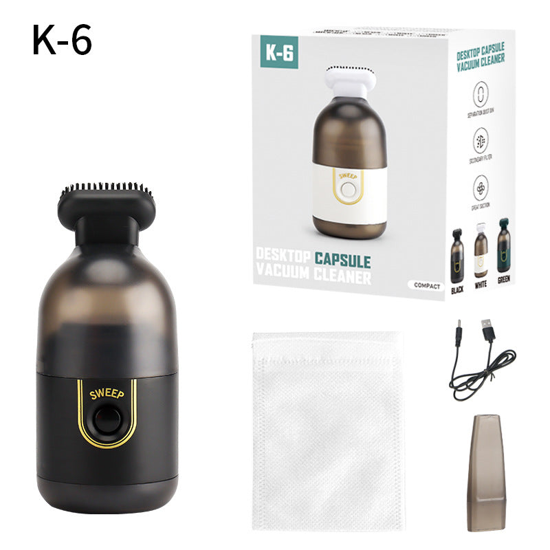 Keledi Desktop Mini Vacuum Cleaner Portable Handheld Cleaning Machine Office Vehicle Home Wireless Factory Direct Sales