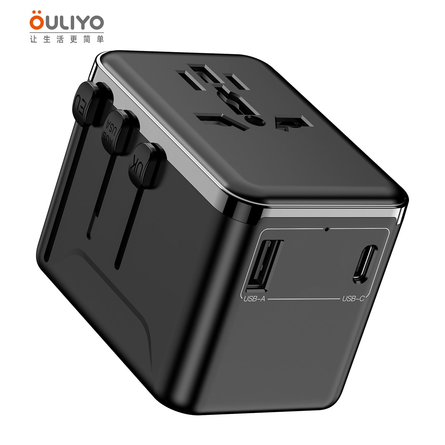 新款直销转换插座3USB旅行多国插头转换插头创意typeC多国插座