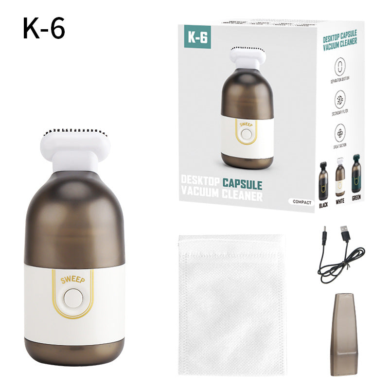 Keledi Desktop Mini Vacuum Cleaner Portable Handheld Cleaning Machine Office Vehicle Home Wireless Factory Direct Sales