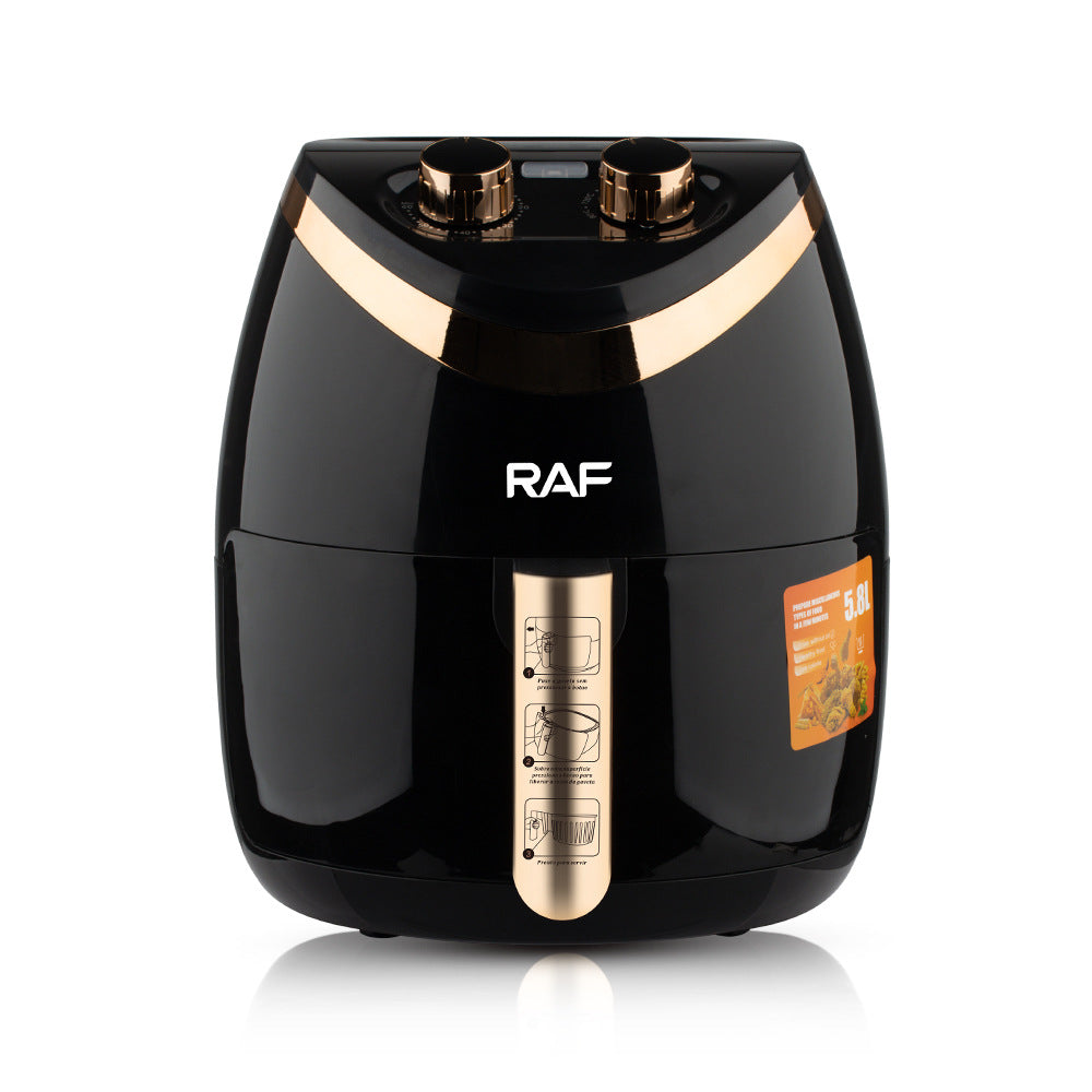 RAF European-style air fryer home large-capacity multi-function smart French fries large automatic fryer 5.8L