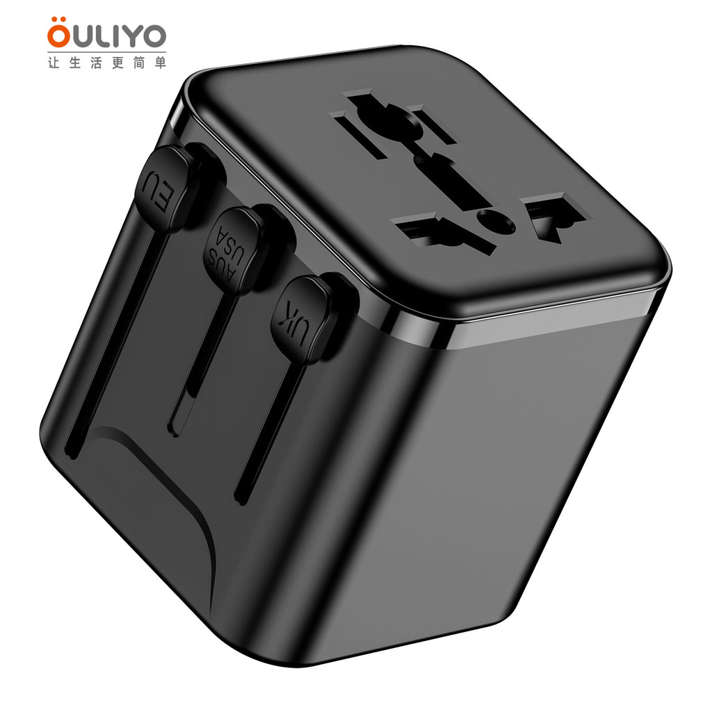 新款直销转换插座3USB旅行多国插头转换插头创意typeC多国插座