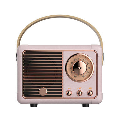 New bluetooth speaker retro mini portable audio card radio wireless computer smart gift factory
