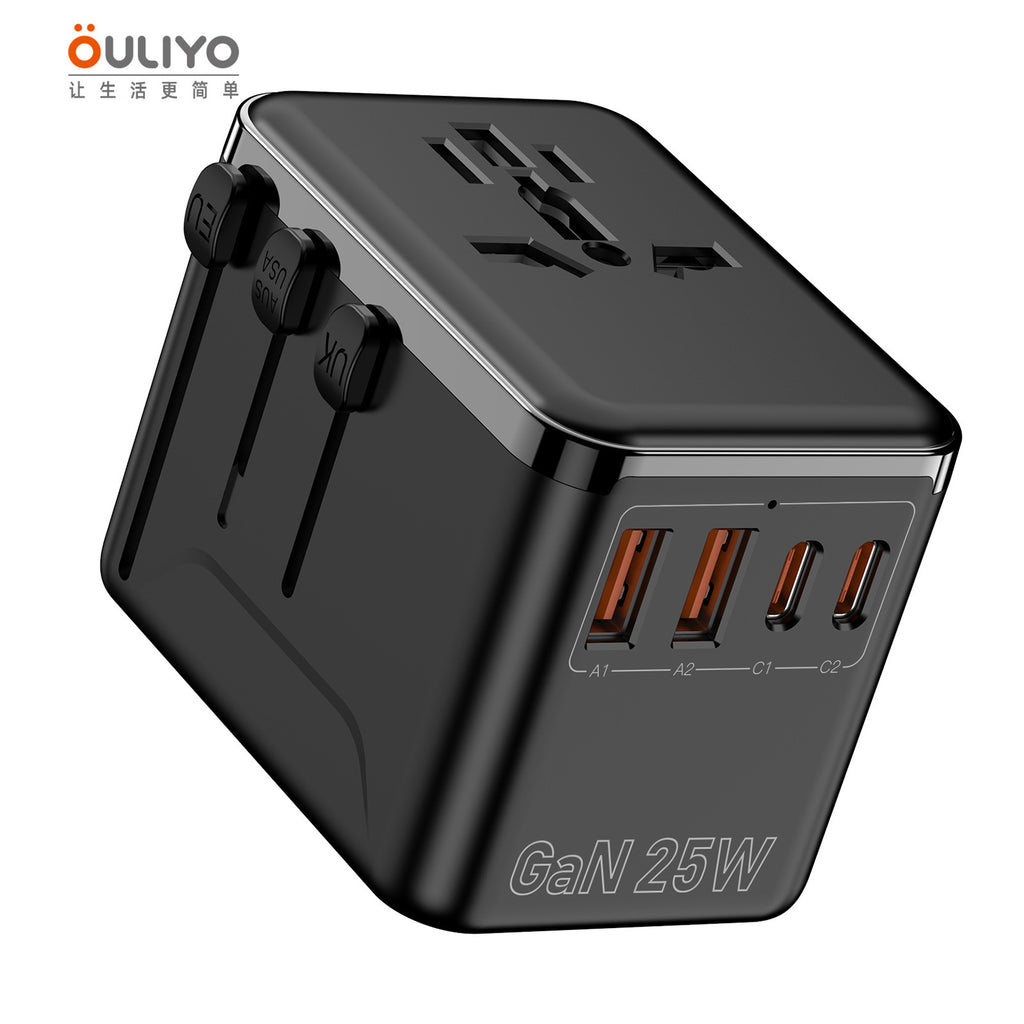 新款直销转换插座3USB旅行多国插头转换插头创意typeC多国插座