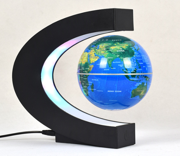 Magnetic levitation globe C-shaped 3 inch new and peculiar creative home decoration ornaments children's birthday gifts handicrafts