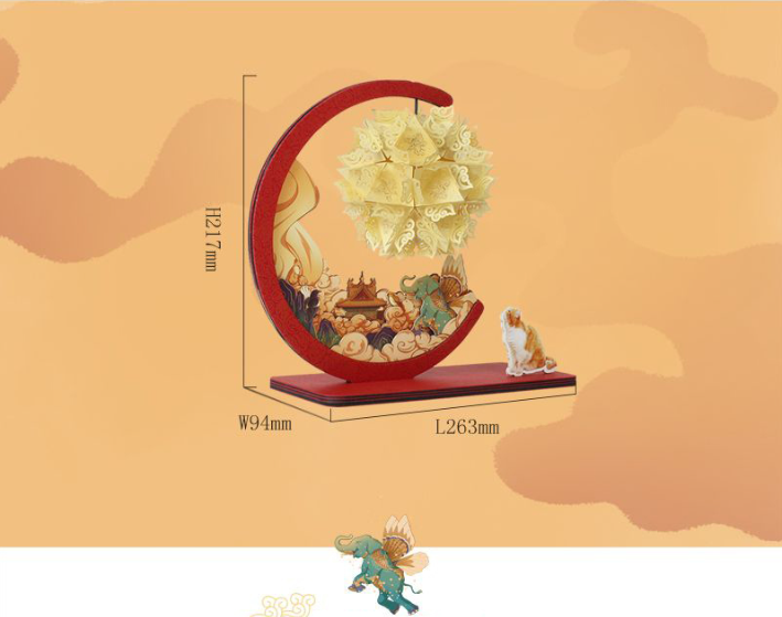 New Forbidden City diy paper carving lantern birthday gift museum student Tanabata couple creative decoration Teacher's Day